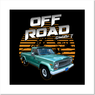 Jeep Gladiator J series jeep car offroad name Posters and Art